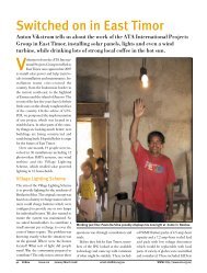 Switched on in East Timor - Alternative Technology Association