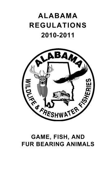 DIVISION OF WILDLIFE AND FRESHWATER FISHERIES - Alabama ...