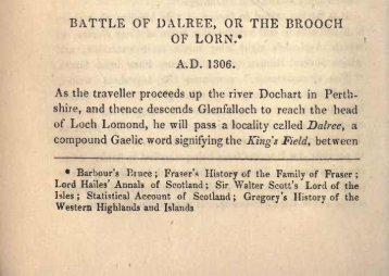 BATTLE OF DALREE, OR THE BROOCH - Electric Scotland
