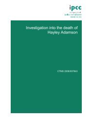 Investigation into the death of Hayley Adamson - Independent Police ...