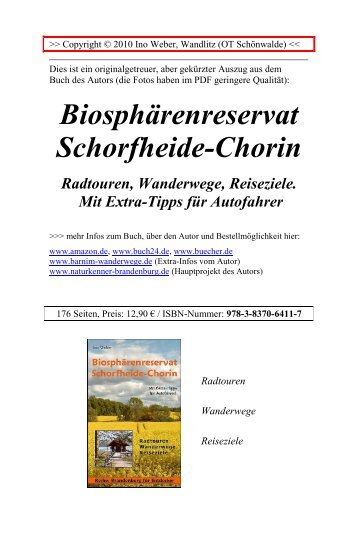 Kleine Schorfheide-Radtour (Groß Schönebeck - Werbellinsee), PDF
