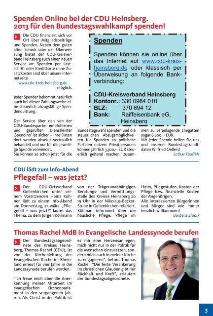 Februar 2013 - CDU Kreisverband Heinsberg