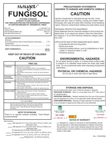 Fungisol 8/06/019 - Hawaii.gov