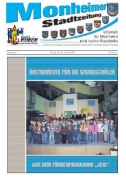 Stadtzeitung Monheim_2009-01-23.pdf - Stadt Monheim