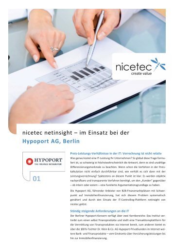 nicetec netinsight  im Einsatz bei der Hypoport AG, Berlin