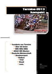 gibt es den Terminkalender für die Saison - Motocross-Aktuell