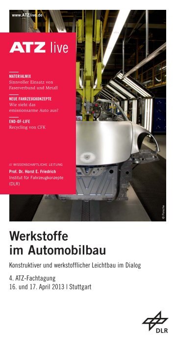 4. ATZ-Fachtagung "Werkstoffe im Automobilbau" - ATZlive