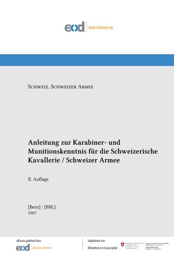 Anleitung zur Karabiner- und Munitionskenntnis für die ... - admin.ch