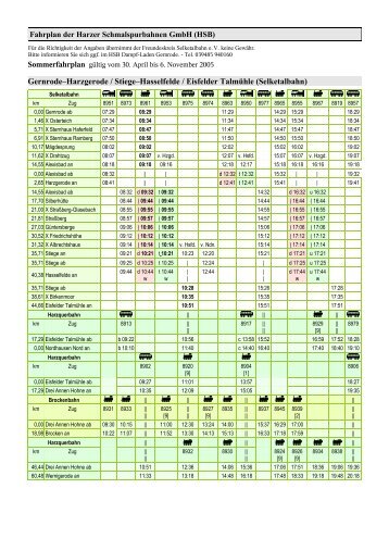 Fahrplan als PDF-Datei - Freundeskreis Selketalbahn eV