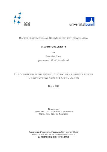 download - Institut für Photogrammetrie - Universität Bonn