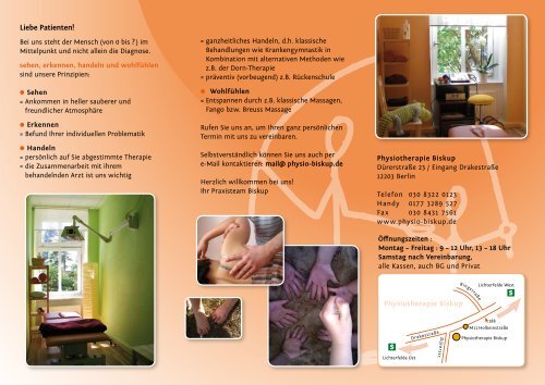 Flyer als pdf laden - Physiotherapie Biskup