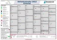 Abfuhrkalender 2012 Extertal