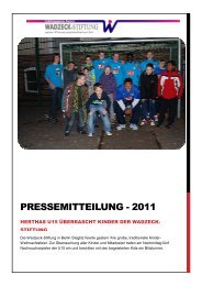 PRESSEMITTEILUNG - 2011 - Wadzeck-Stiftung
