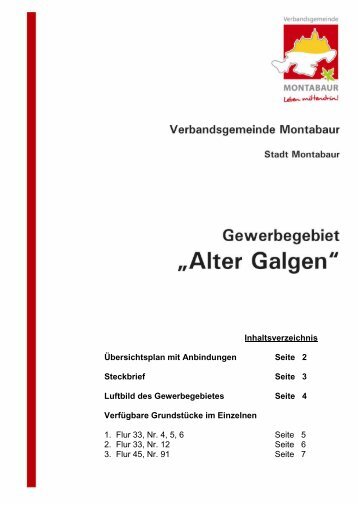 Katalog Gewerbegebiet Alter Galgen.pdf - Stadt Montabaur