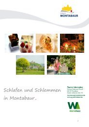 Schlafen und Schlemmen in Montabaur.