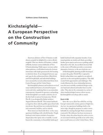 Kirchsteigfeld— A European Perspective on the ... - Places