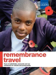 Remembrance Travel tours for schools and young people