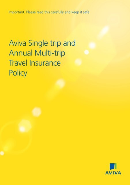 Annual Travel Insurance Policy