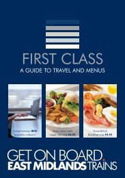 First Class menu (PDF, 1.61MB) - East Midlands Trains