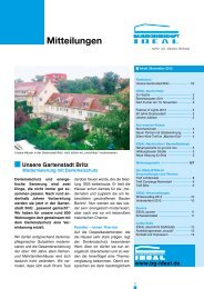 Mitteilungen - Baugenossenschaft IDEAL