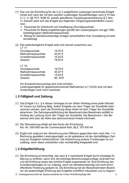 Vertrag - betreuen,wohnen & soziales ev