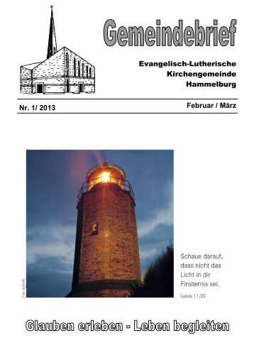 Aktueller Gemeindebrief als PDF - Evangelisch in Hammelburg