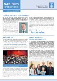 NAK NRW-Info 03-11 - Neuapostolische Kirche Nordrhein-Westfalen