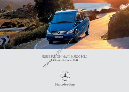 Preisliste Mercedes-Benz Viano Marco Polo, 9/2005