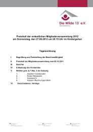 Protokoll der ordentlichen Mitgliederversammlung 2012 am ...