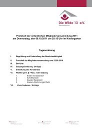 Protokoll der ordentlichen Mitgliederversammlung 2011 am ...