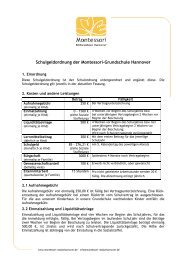 Schuldgeldordnung für die Grundschule - Montessori Schule und ...