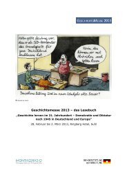 Geschichtsmesse 2013 – das Lesebuch