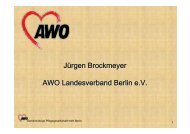 Jürgen Brockmeyer AWO Landesverband Berlin e.V.