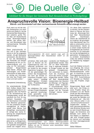 Die Quelle - Bioenergie-Heilbad Bad Alexandersbad GmbH