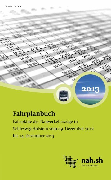 Fahrplanbuch 2012-2013 - nah.sh
