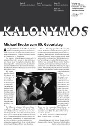 Michael Brocke zum 60. Geburtstag - Salomon Ludwig Steinheim ...