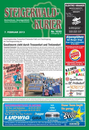 Ausgabe 1030 - Steigerwald-Kurier