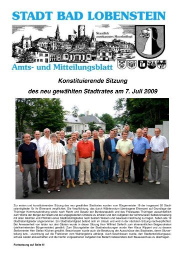 Amtsblatt 15 / 2009 - Bad Lobenstein