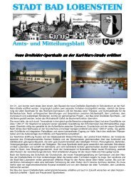 Neue Dreifelder Neue  Dreifelder-Sporthalle an der ... - Bad Lobenstein