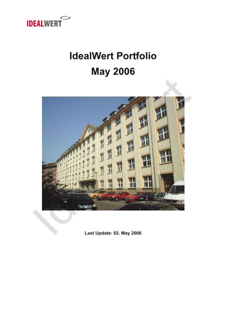 IdealWert Portfolio May 2006 - Stiwa.de