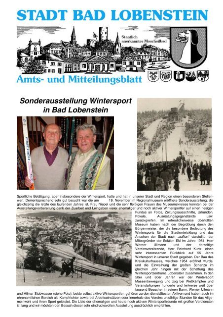 Amtsblatt 25 / 2009 - Bad Lobenstein