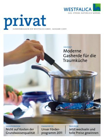 Kundenmagazin privat, Ausgabe 1/2011 (PDF 6 MB - westfalica