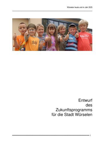 Zukunftsprogramm der Stadt Würselen