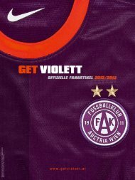 Zum Fanshop-Katalog 2012/2013 - FK Austria Wien