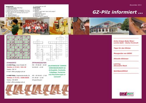 GZ-Pilz informiert ... - Gesundheitszentrum PILZ