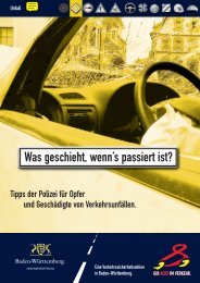 Was geschieht, wenn's passiert ist? - Gib acht im Verkehr