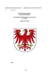 1/2013 GV Gerichtsvollzieher - Amtsgericht Brandenburg an der ...