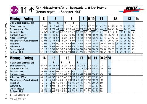 Fahrplan