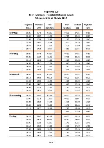 Der neue Fahrplan ist hier als pdf-Datei