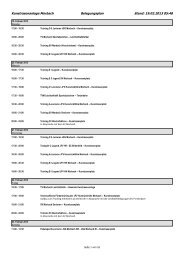 Belegungsplan Stand: 19.02.2013 05:48 Kunstrasenanlage Morbach